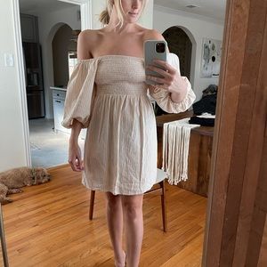 Puff sleeve billabong dress